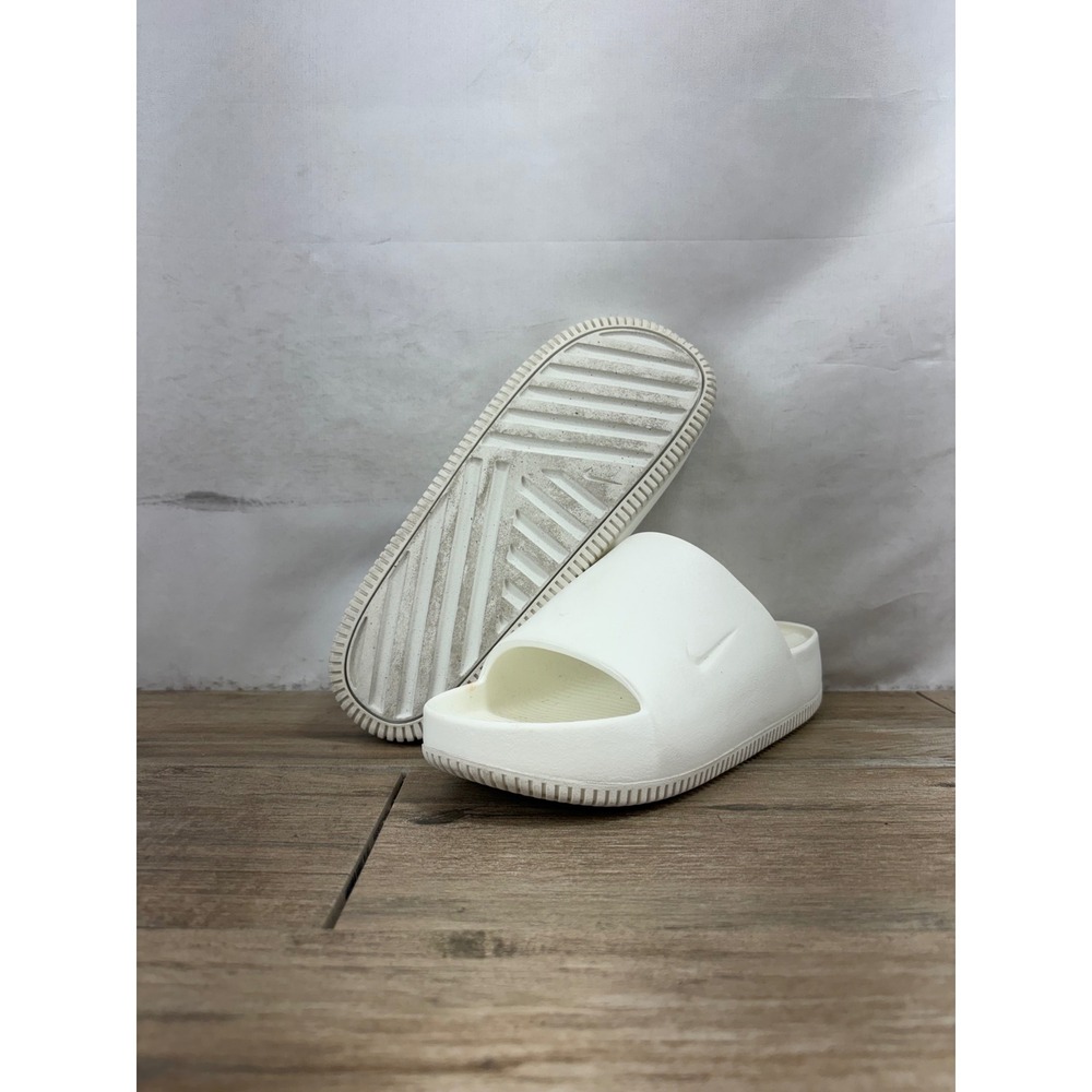 Nike Calm Slide Sail White Men 8 Women 9 Sandals DX4816-100 - Picture 6 of 9